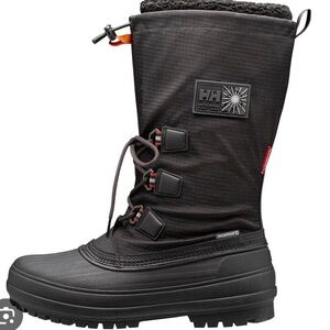 Helly Hansen Black and Orange Snow Boots for Men